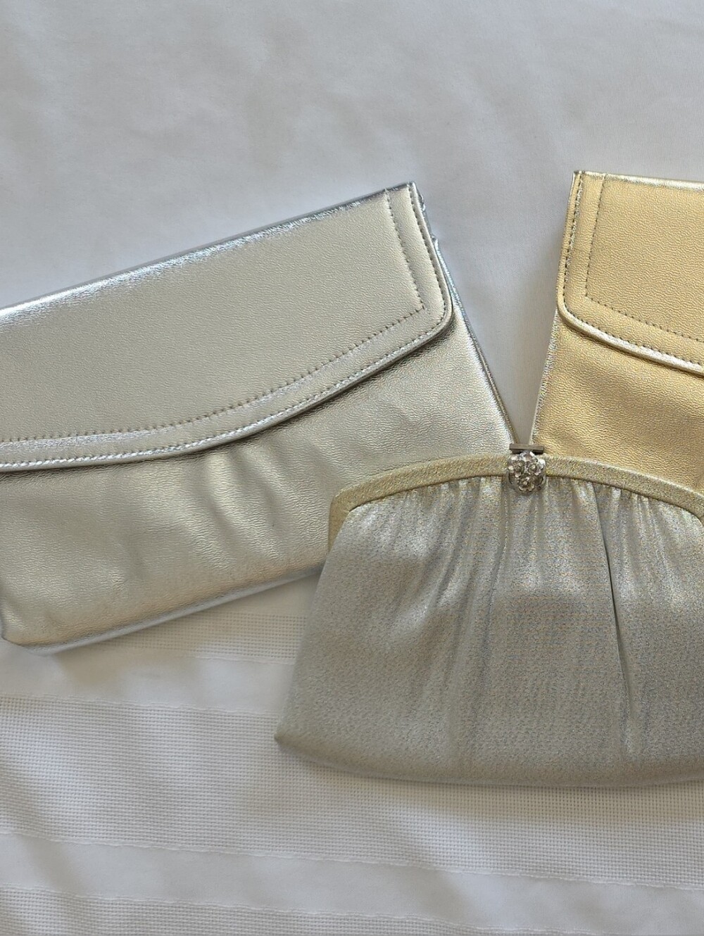 MCM Henry Lavine Gold and Silver Metallic Evening Purse Collection Of 3 Vintage